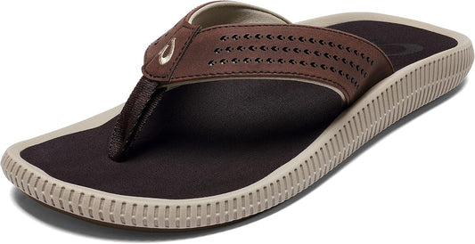 Olukai Ulele Sandals - Dark Wood