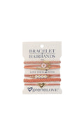 preneLOVE Bracelet Hair Bands - Tree Collection in Ash - Pink & Gold