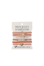 preneLOVE Bracelet Hair Bands - Tree Collection in Ash - Pink & Gold