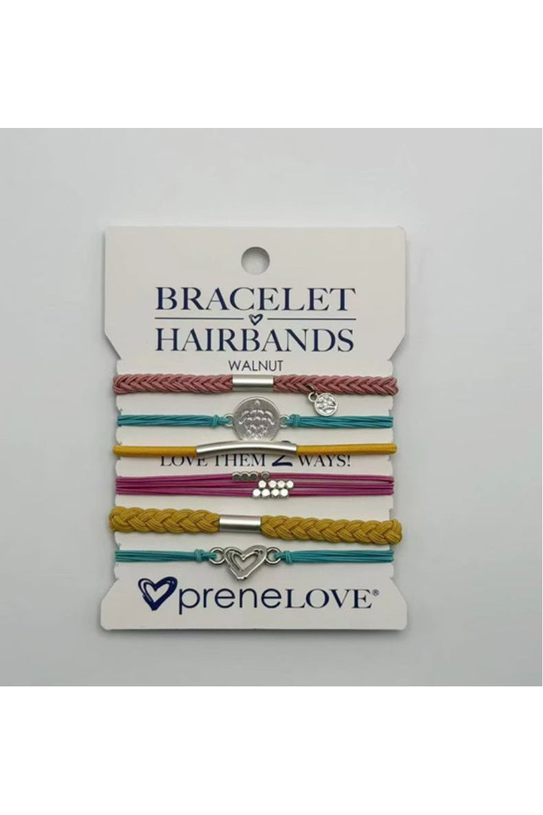 preneLOVE Bracelet Hair Bands - Tree Collection in Walnut  - Multi Color
