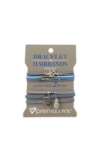 preneLOVE Bracelet Hair Bands - Parks Collection in KITSILANO (Blue & Silver)