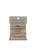 preneLOVE Bracelet Hair Bands - Parks Collection in SANDBANKS (Cream & Gold)