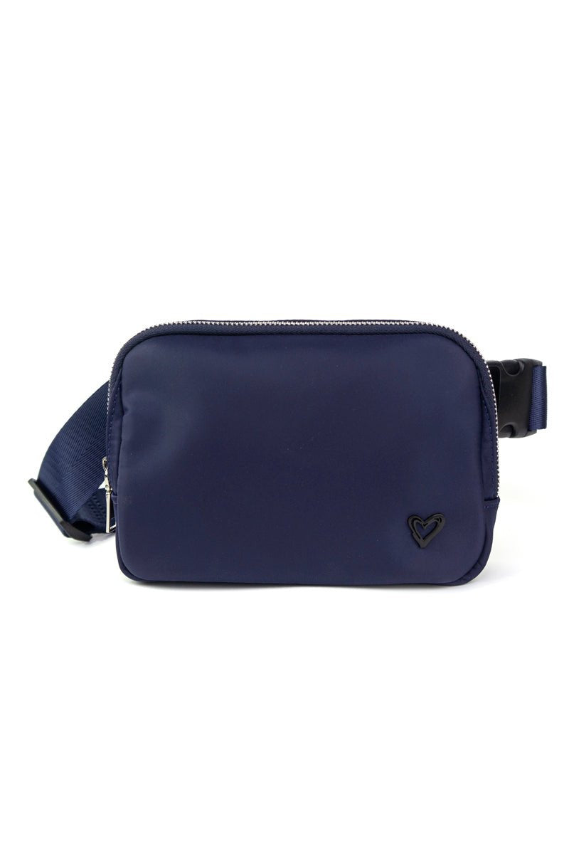 preneLOVE Dixie Nylon Belt/Crossbody Bag in Navy