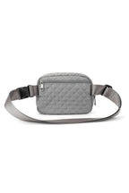 preneLOVE Dixie Nylon Belt/Crossbody Bag in Grey Quilted