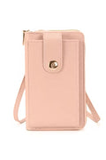 preneLOVE Solina Vegan Leather Phone Bag in Pink
