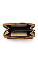 preneLOVE Solina Vegan Leather Phone Bag in Brown