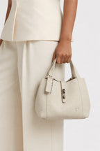 preneLOVE Laurentian Genuine Leather Handbag in Cream