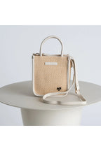 preneLOVE Kelso Raffia Crossbody in Cream