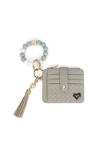preneLOVE Calgary Vegan Leather Bracelet Card Case in Khaki Weave
