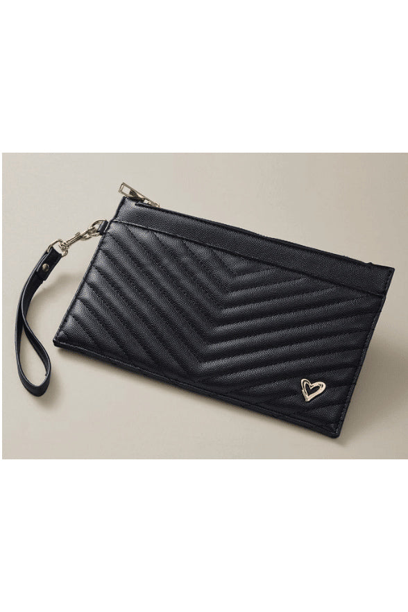 preneLOVE Aberdeen Wristlet Clutch in Black