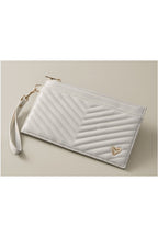 preneLOVE Aberdeen Wristlet Clutch in Cream