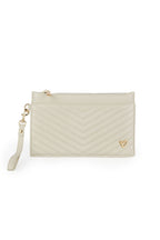 preneLOVE Aberdeen Wristlet Clutch in Cream