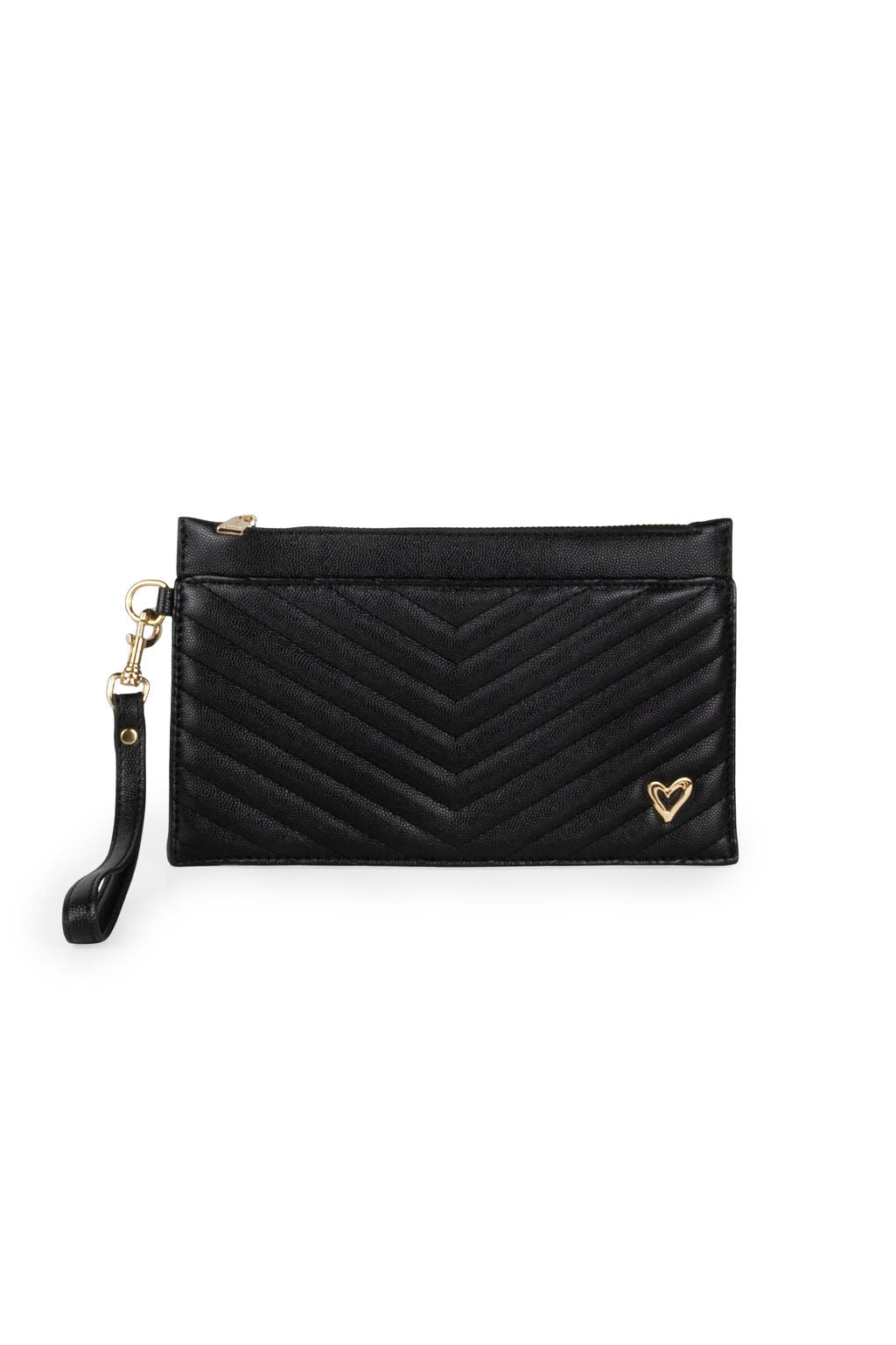 preneLOVE Aberdeen Wristlet Clutch in Black