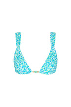 Kulani Kinis Slide Bralette Bikini Top in Ocean Aura, garment detail