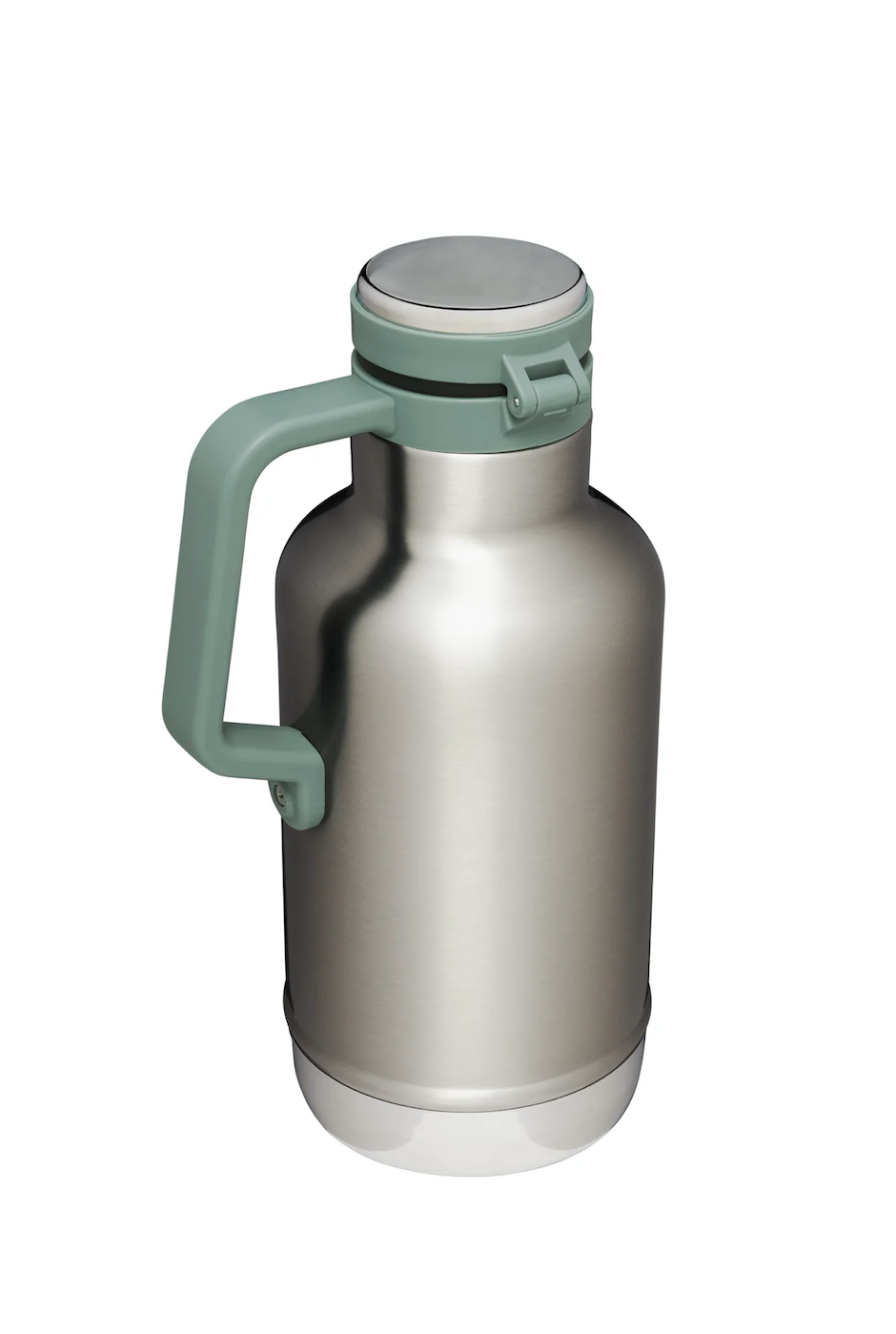 Top and handle view - Stanley Growler Stainless Steel