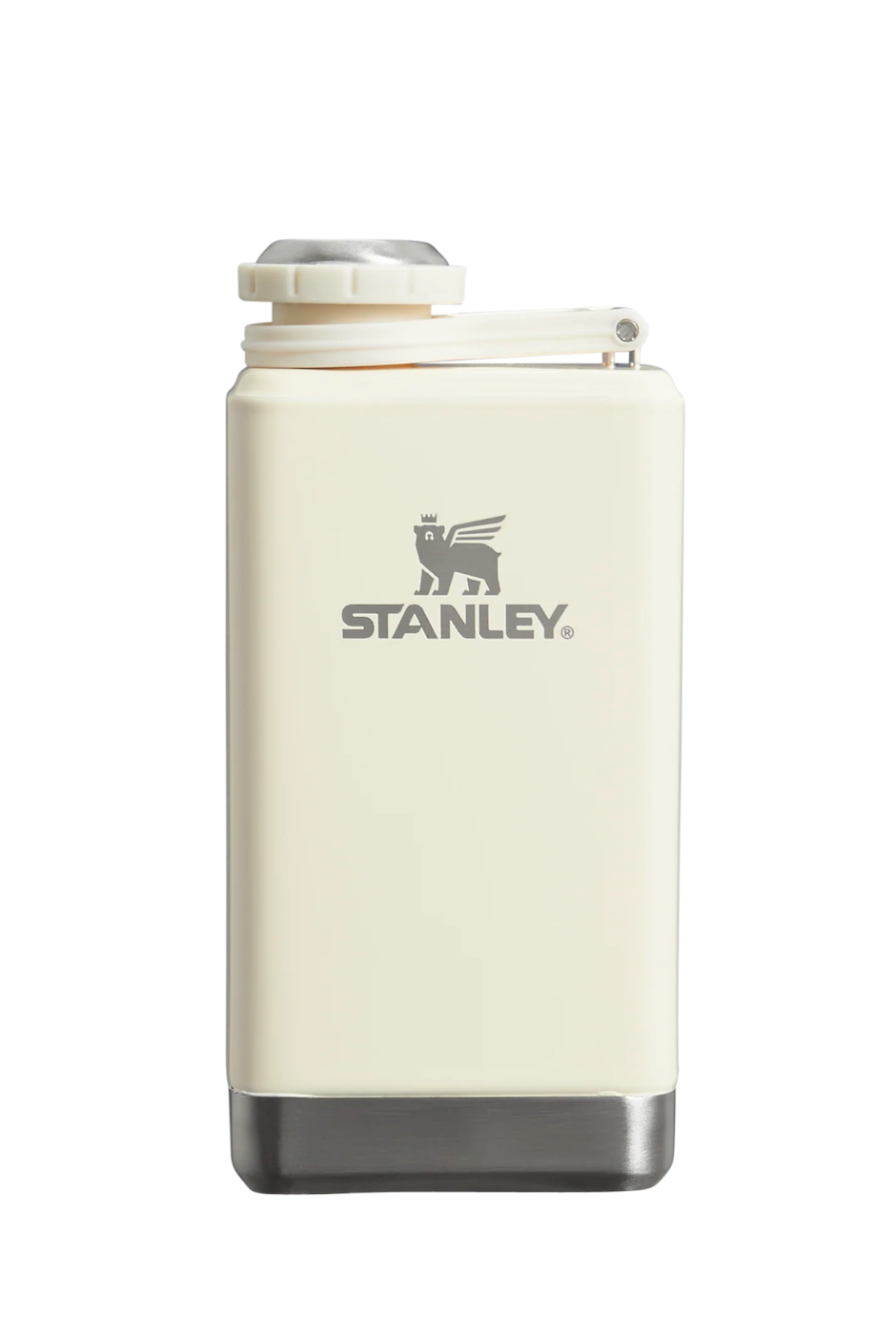Stanley Pre-Party Flask in Cream Gloss – compact and stylish 5 oz flask