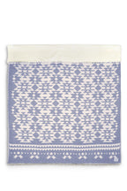 Tofino Towel Co. Coast fleece throw blue official flat lay