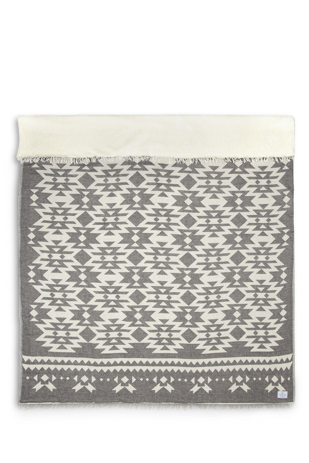Tofino Towel Co. Coast fleece throw granite official flat lay
