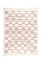 Tofino Towel Co. Vance fleece throw Walnut light brown plaid