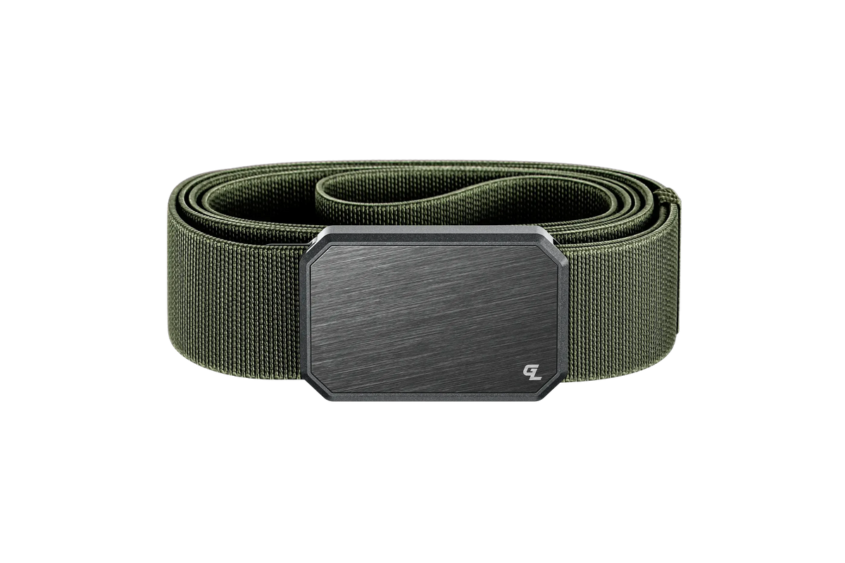 Groove Life Groove Belt – Base Camp Green webbing with Gunmetal buckle