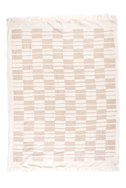 Toalla de Tofino The Vance Fleece Blanket - Beige