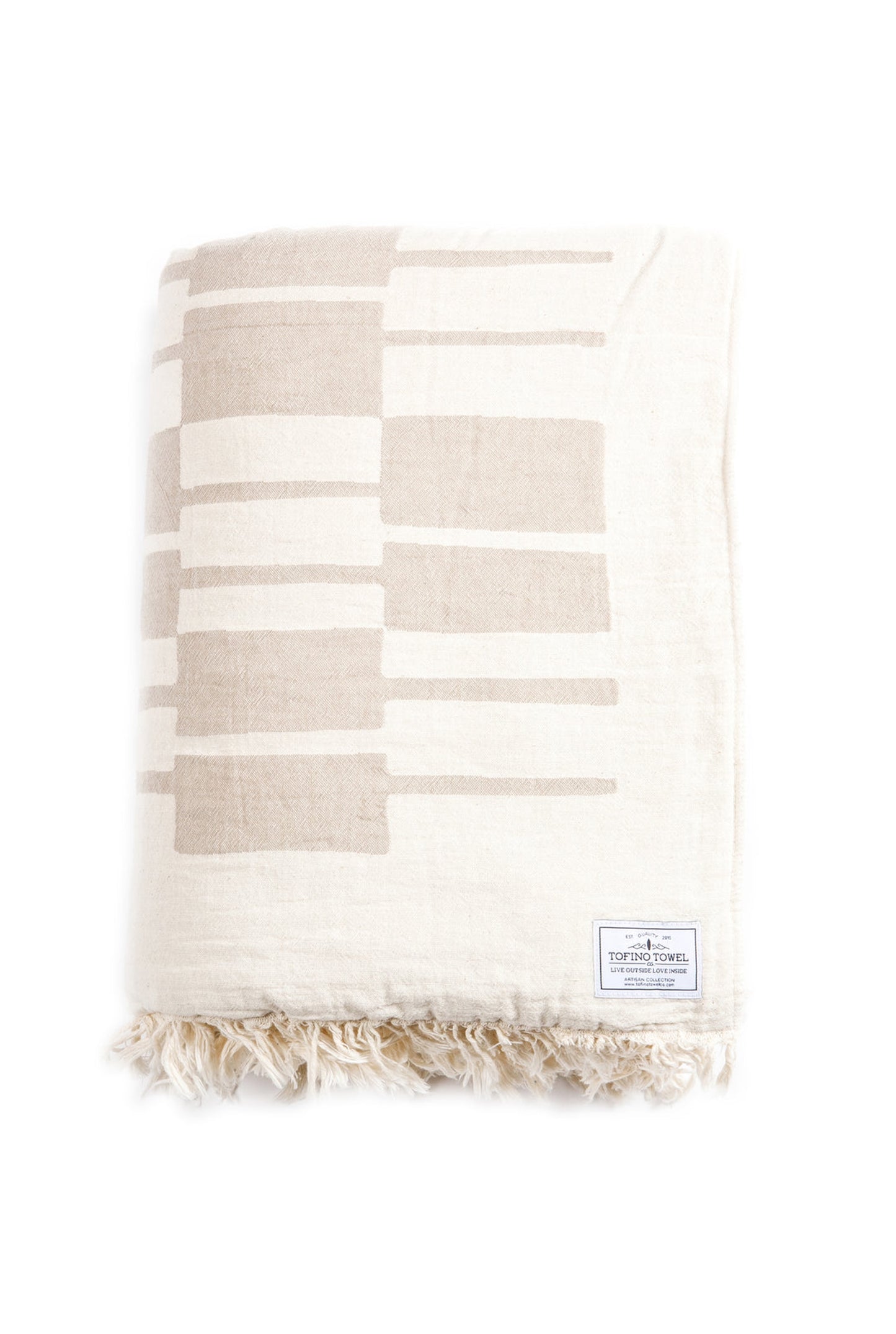 Toalla de Tofino The Vance Fleece Blanket - Beige