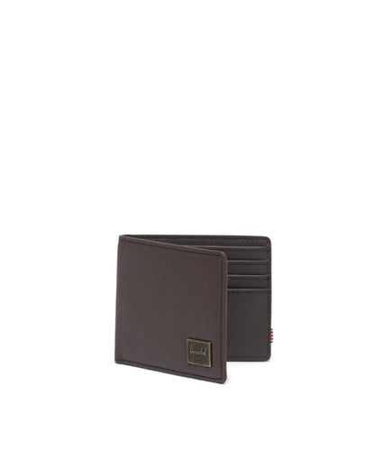 HERSCHEL HANK LEATHER RFID WALLET BROWN