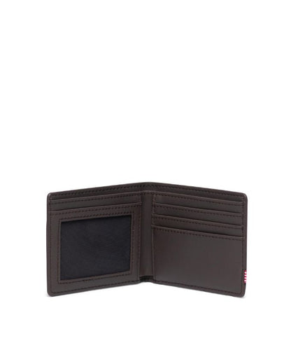 HERSCHEL HANK LEATHER RFID WALLET BROWN