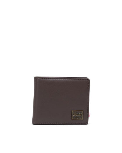 HERSCHEL HANK LEATHER WALLET COIN BROWN