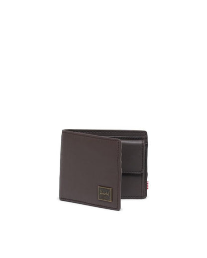 HERSCHEL HANK LEATHER WALLET COIN BROWN