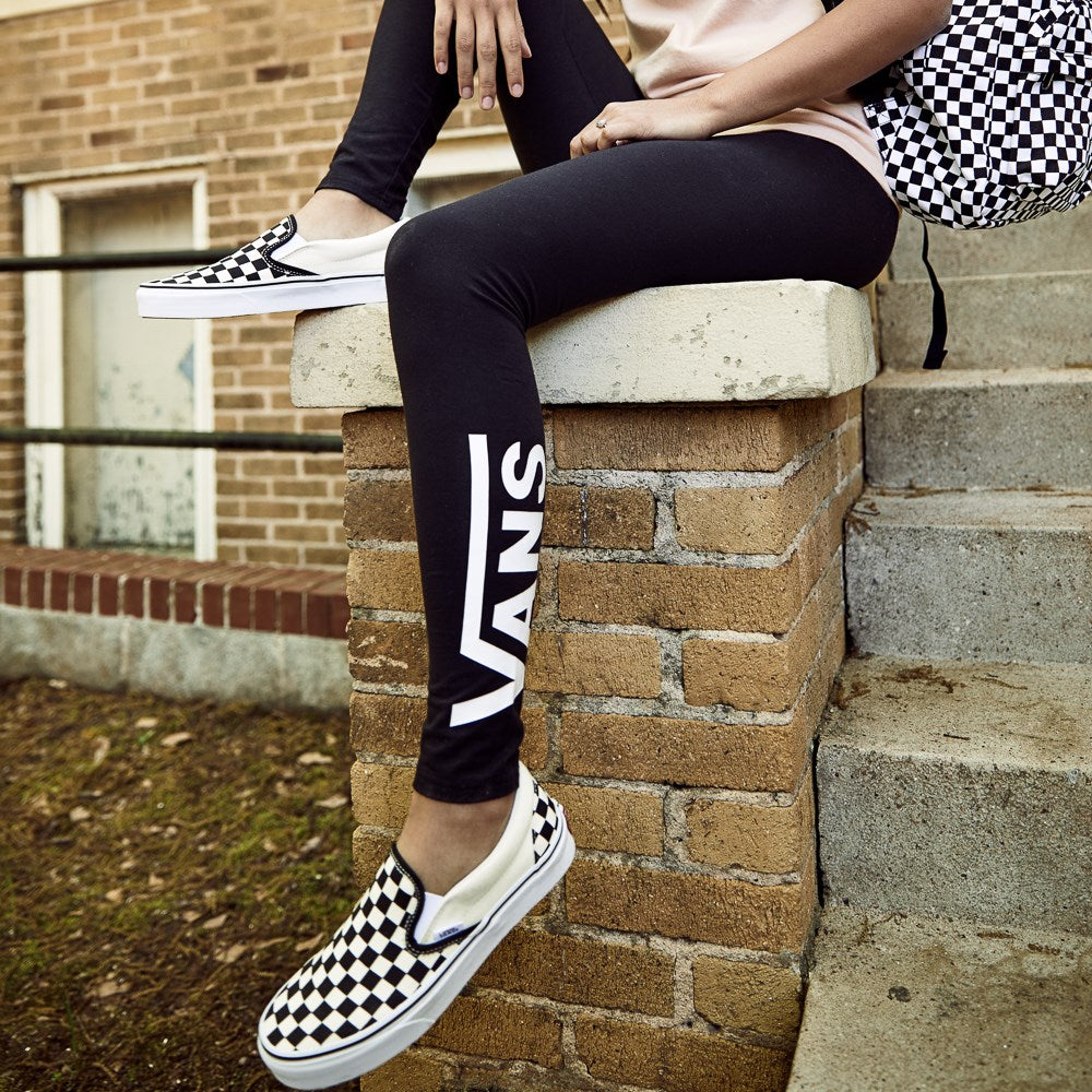 Checkered vans store white and black