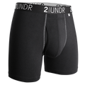 CALZONCILLOS BÓXER 2UNDR SWING SHIFT NEGRO/GRIS