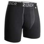 CALZONCILLOS BÓXER 2UNDR SWING SHIFT NEGRO/GRIS