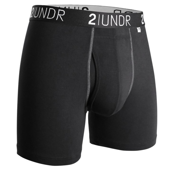 CALZONCILLOS BÓXER 2UNDR SWING SHIFT NEGRO/GRIS