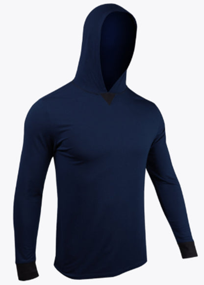 2UNDR LONG SLEEVE HOODED SHIRT