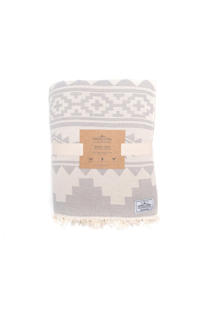 TOFINO TOWEL THE BEACHCOMBER THROW PEWTER