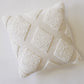 PINK MARTINI LACE EMBROIDERED COTTON CUSHION
