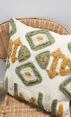 COUSSIN EN COTON TISSÉ À LA MAIN ROSE MARTINI