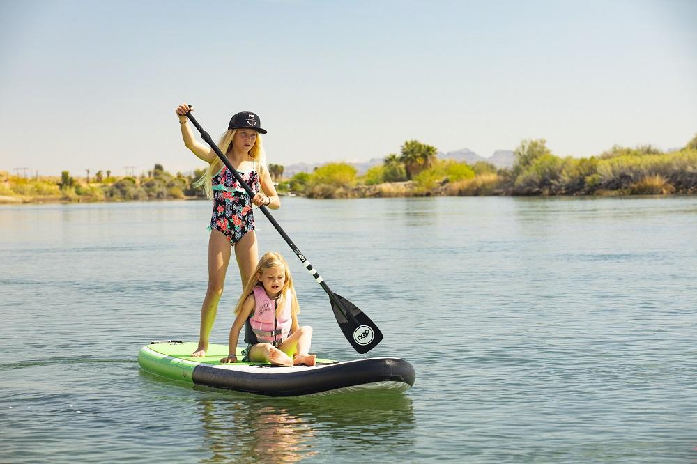 POP 11' INFLATABLE PADDLE BOARD GREEN/BLACK