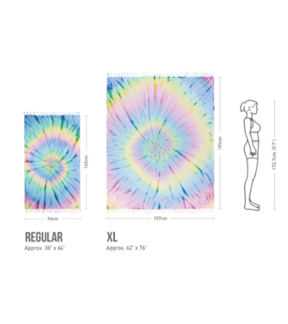 TOALLA ARENA NUBE LUNA XL TIE DYE