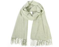 DKR & CO CASHMERE LIKE SCARF W/FRINGE BLACK