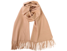 DKR & CO CASHMERE LIKE SCARF W/FRINGE BLACK