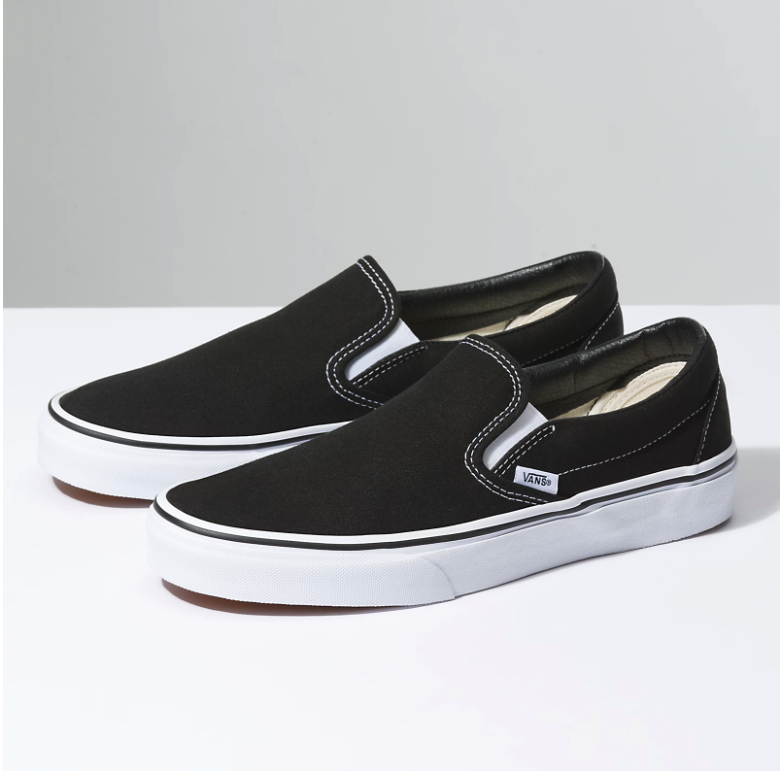 VANS CLASSIC SLIP ON BLACK – The Bumwrap