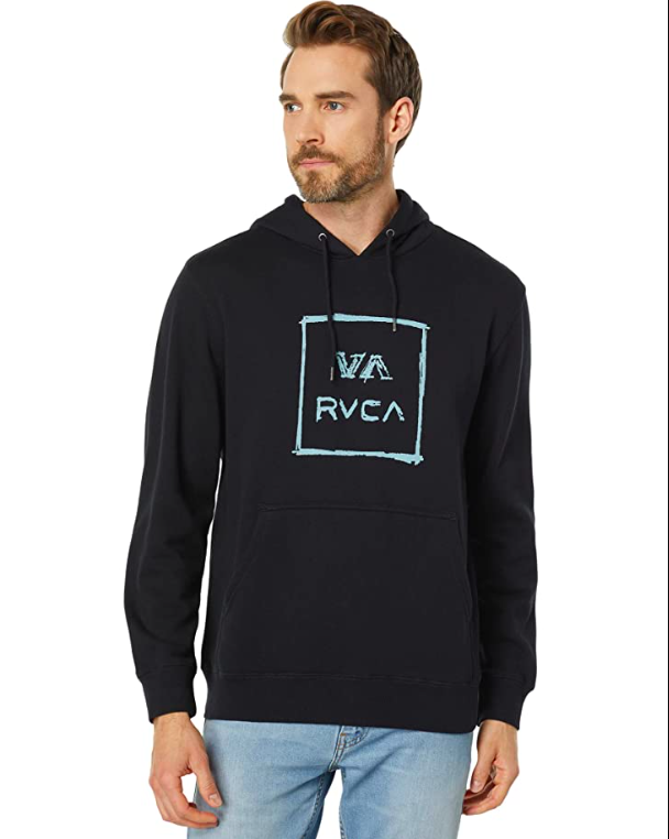 Sweat à capuche RVCA SKETCH ALL THE WAY NOIR