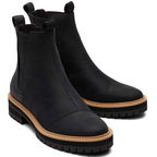 BOTAS TOMS DAKOTA RESISTENTES AL AGUA PIEL NEGRA