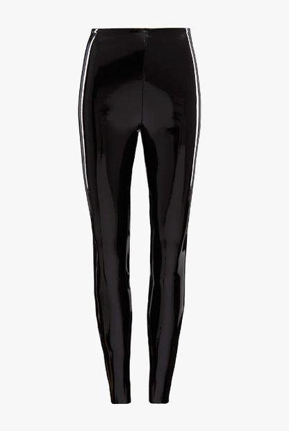 COMMANDO FAUX PATENT LEATHER LEGGINGS BLACK