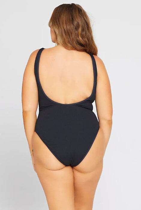 LSPACE Float On Classic Cut One Piece Black