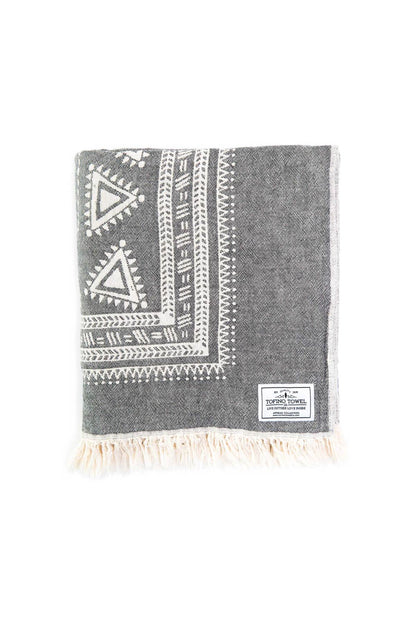 TOFINO TOWEL THE FRONTIER THROW BLANKET GREY