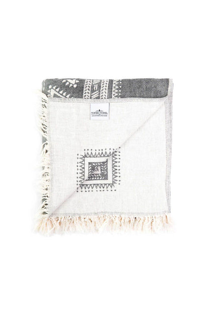 TOFINO TOWEL THE FRONTIER THROW BLANKET GREY