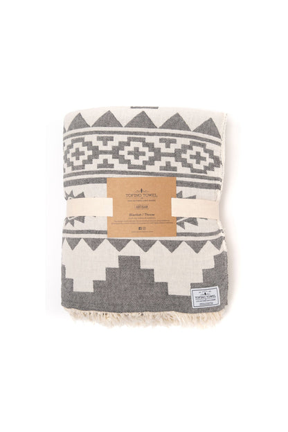 TOFINO TOWEL THE BEACHCOMBER THROW GRANITE